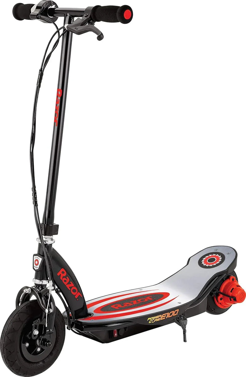 An electric scooter suitable for children over 8 years old - 100-watt hub motor, 8-inch inflatable tires, maximum speed of 11 miles per hour, maximum running time of up to 60 minutes, suitable for users weighing no more than 120 pounds. Y5