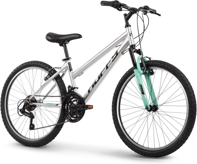 Mountain Hardtail Mountain Bike for Boys/Girls/Men/Women, 20"/24"/26" Sizes, 6 or 21 Speed Shimano Twist Shifting, Front or Dual Suspension, Comfort Saddle, Sleek Colors B2