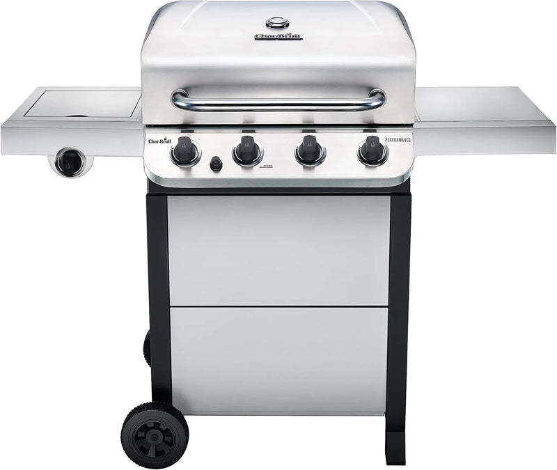 Performance Series Convective 4-Burner with Side Burner Cart Propane Gas Stainless Steel Grill - 463377319 M2
