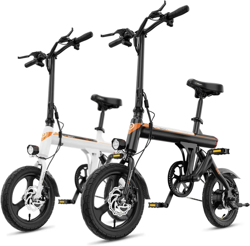 EB3 Electric Bike Adults 21mph, 500W Peak Motor, 270Wh Battery, Rear Suspension, 3 Levels Assist, 14" Folding Ebike for Adults and Teens, Complies to UL2849 Z3