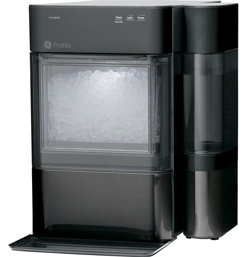 Countertop Nugget Ice Maker | Ice Machine with WiFi Connectivity | Smart Home Kitchen Essentials | Black Stainless K1