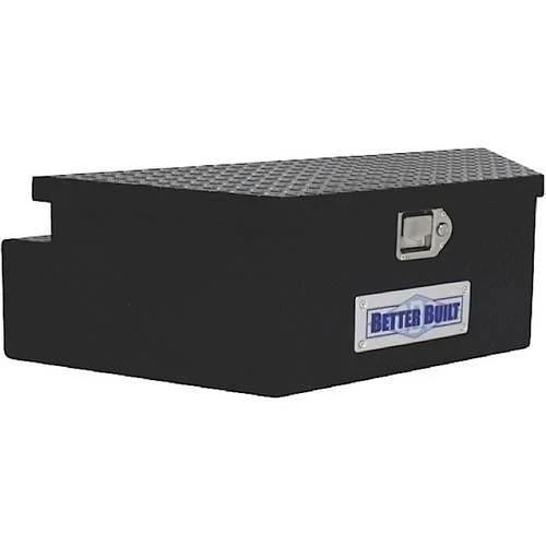 BETTER BUILT 66212321 UTILITY TRAILER TONGUE TOOL BOX, BLACK, WIDE, V SHAPED 39INX16.5INX12IN A7