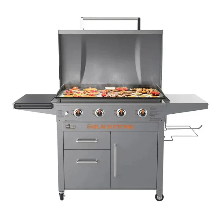 Blackstone ProSeries 4-Burner 36" Griddle Cooking Station with Hood W2
