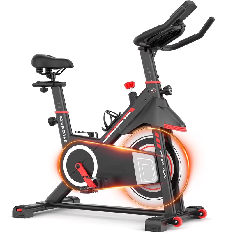 ANCHEER Exercise Bike for Home,Heavy Duty Indoor Stationary Bike with Comfortable Seat Cushion,300lbs Max Weight Capacity,Home Gym Cardio Workout... G4
