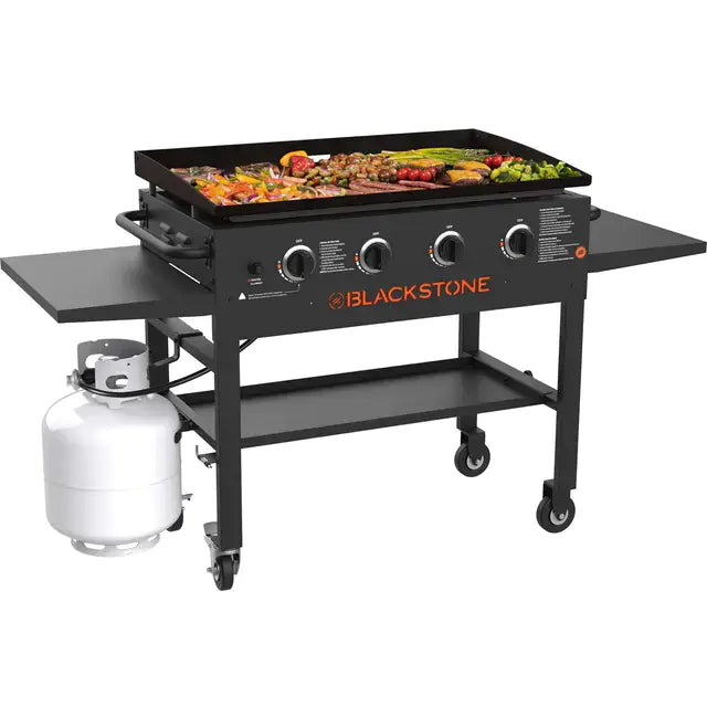 Blackstone 4-Burner 36" Griddle Cooking Station with Side Shelves I2