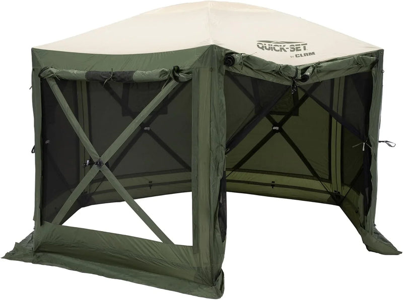 Screen Tent, Outdoor Camping Gazebo Canopy, Escape, 11.5', Brown R2