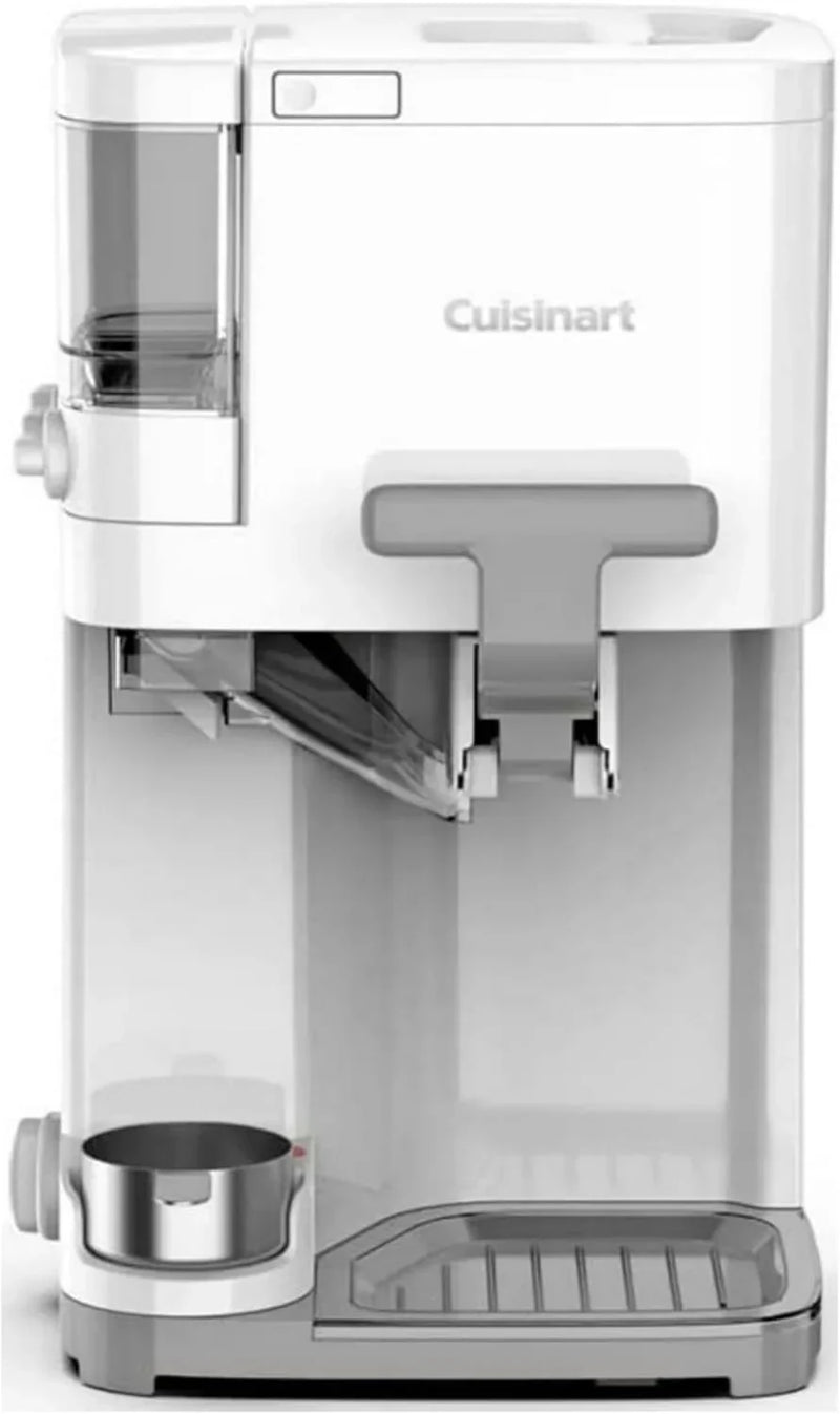 Cuisinart Soft Serve Ice Cream Machine- Mix It In Ice Cream Maker for Frozen Yogurt, Sorbet, Gelato, Drinks 1.5 Quart, White, ICE-48 G8