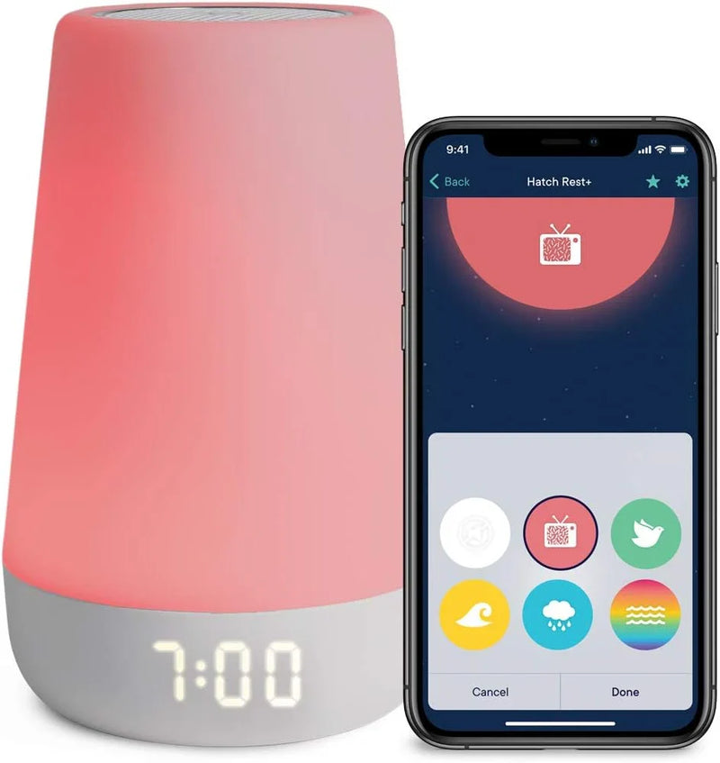 Night light, enhanced wake-up reminder audio monitor, white noise soothing device, infant sleep training device, children's alarm clock, night light F9
