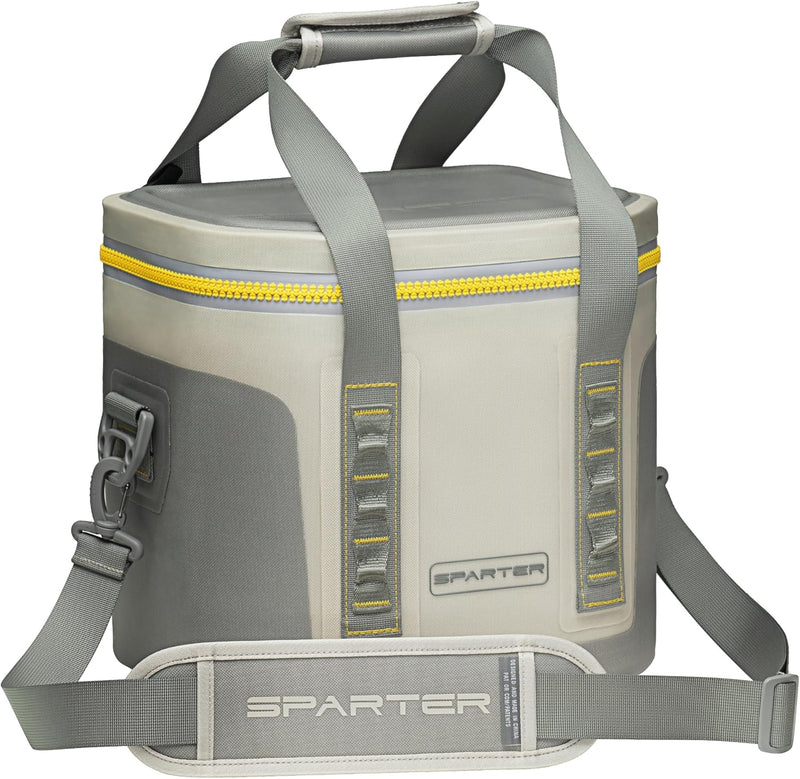Portable Soft Cooler 12 Cans, IP68 Tizip Leak-Proof Zipper for Camping, Fishing, Beach, Outdoors Insulated Ice Chest with Reusable Ice Pack Q1