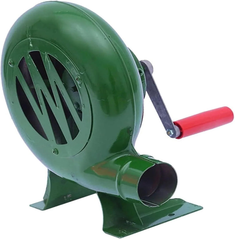 Blower Popcorn Fan, Manual BBQ Forge Air Blower with Hand Crank for Camping Picnic Outdoor - 80W-350W(150W) H0