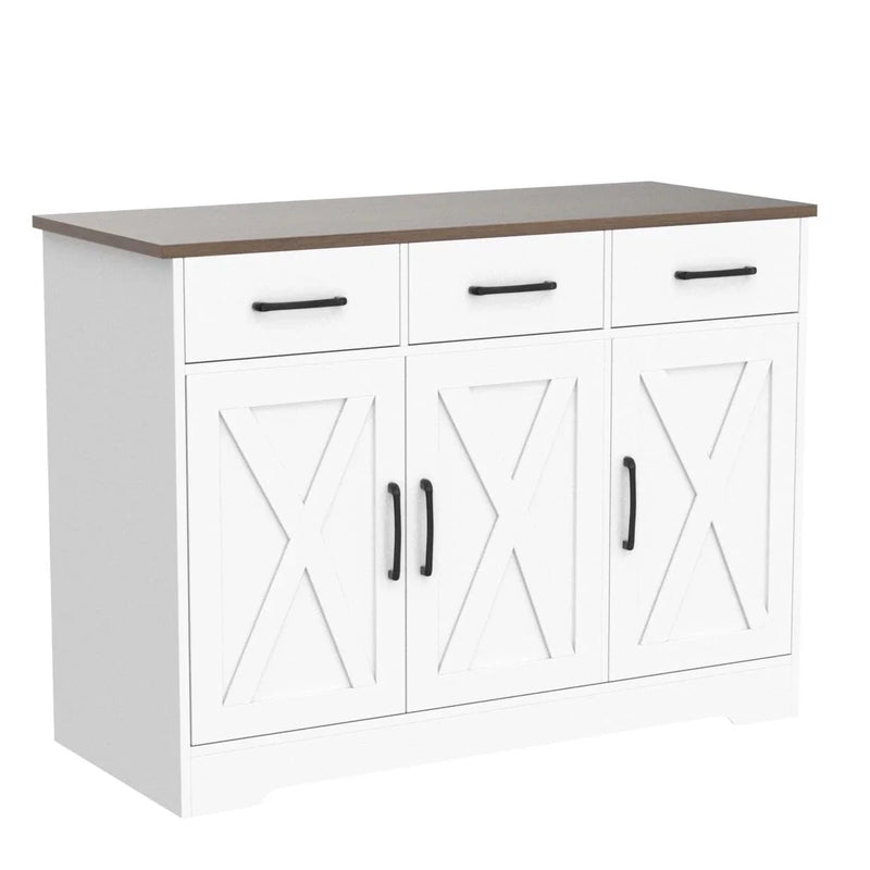Modern Farmhouse Sideboard Buffet Cabinet S4