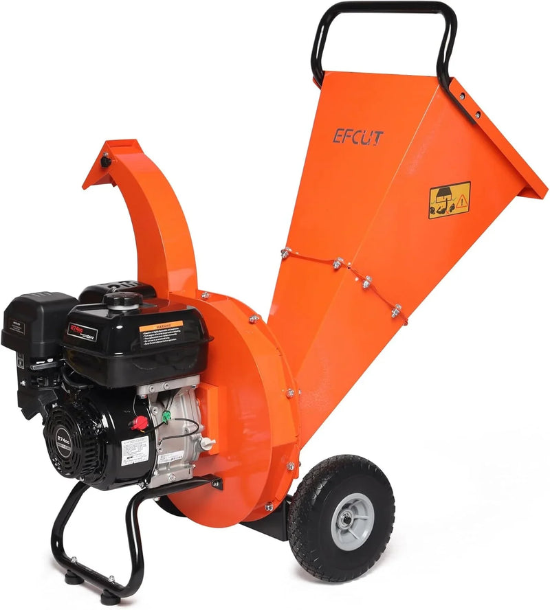 C40 Wood Chipper 4" inch Max Diameter Capacity 9 HP 274cc Gas Powered Engine Heavy Duty Shredder Mulcher M1