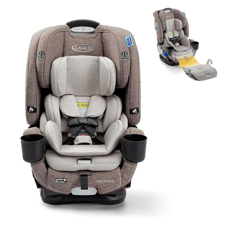 4Ever DLX 4-in-1 Car Seat, Charlie | Infant to Toddler Car Seat, with 10 Years of Use | Rear-Facing, Forward-Facing and Booster Modes | Safe, Comfortable and Convenient K6