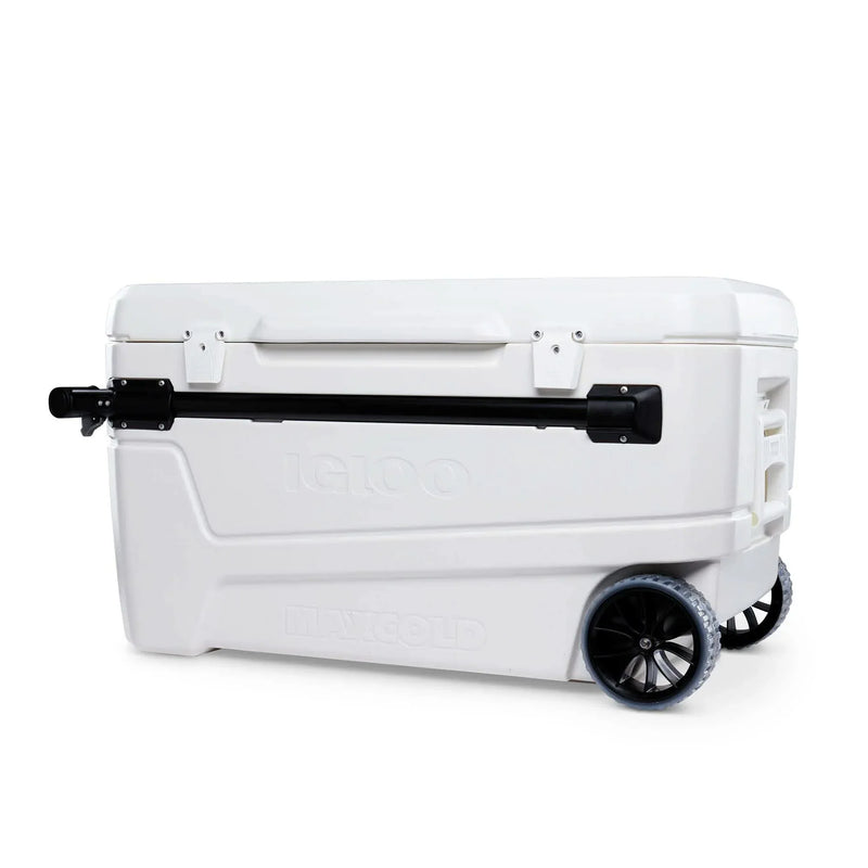 110 Qt Glide Pro Portable Large Ice Chest Wheeled Cooler B4