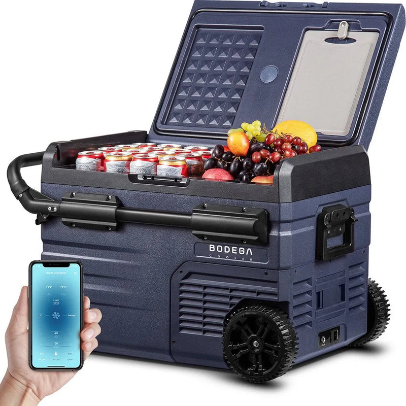 12 Volt 37 Qt. Portable Car Refrigerator, Car Freezer for Outdoor, Camping, Travel, RV,APP Control D1