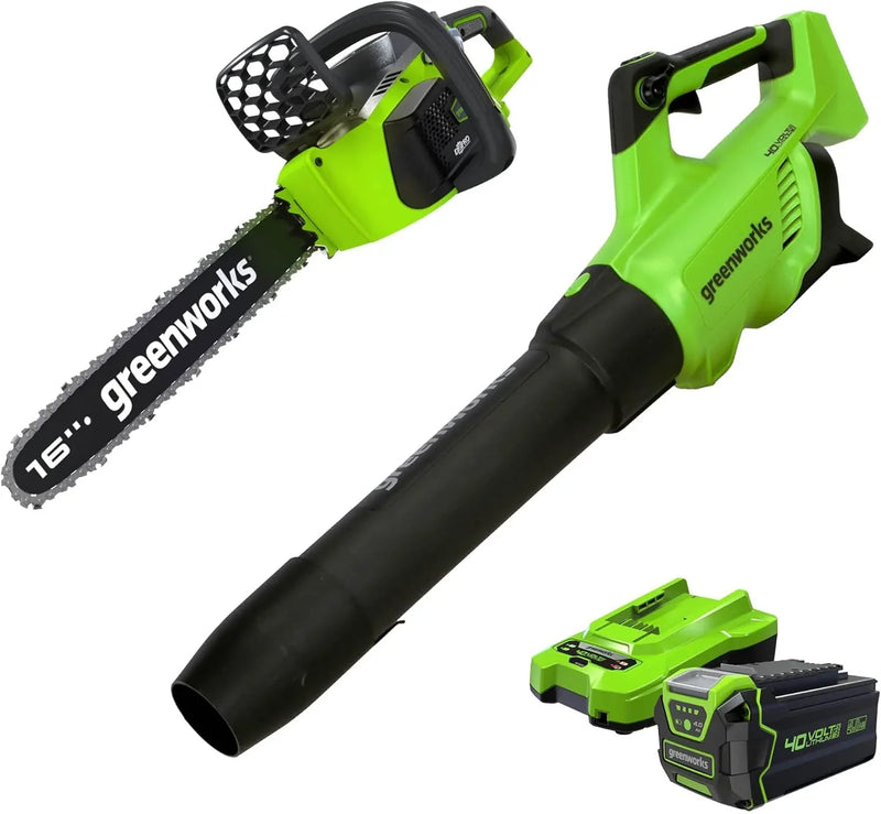 40V 16-inch electric saw, equipped with 4Ah USB battery (power bank) and standard charger Z4