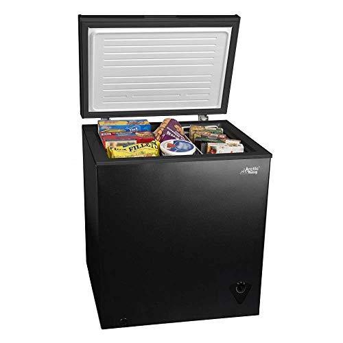 5 cu ft Chest Freezer for Your House, Garage, Basement, Apartment, Kitchen, Cabin, Lake House, Timeshare, or Business A0