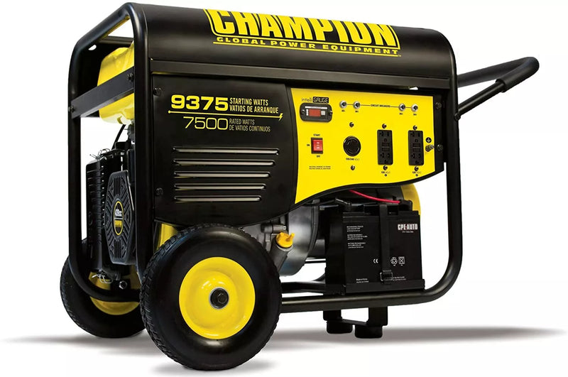 Champion 9,375-W Portable RV Ready Gas Powered Generator w/ Remote Start Home RV M9