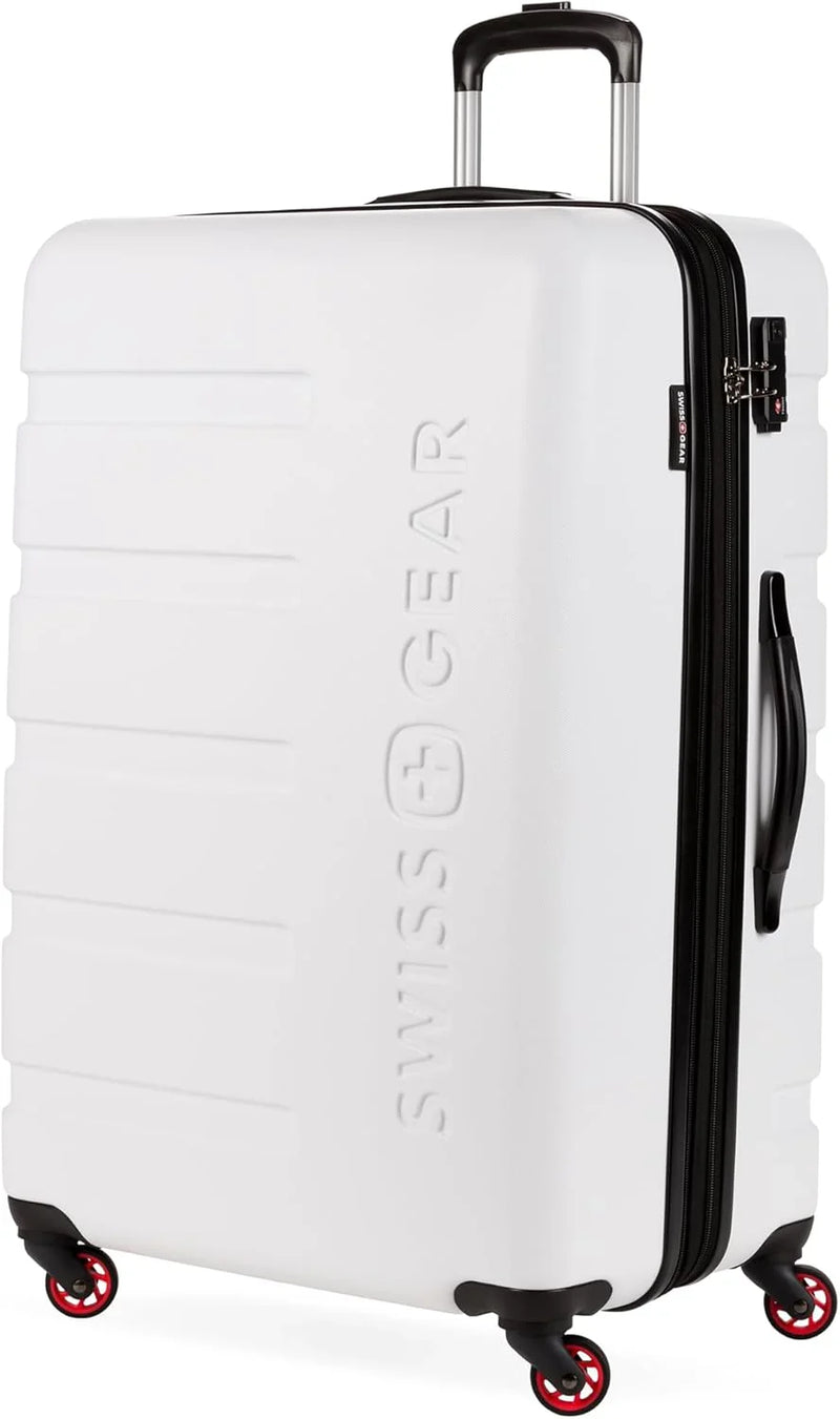 Expandable suitcase with rotating wheels, black K6