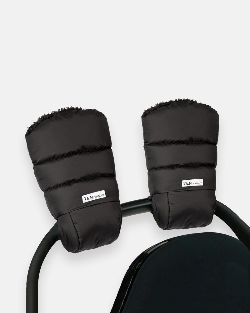 7AM Enfant Warmmuffs - Black Plush U9