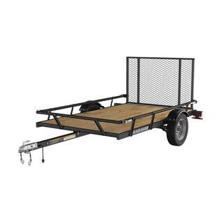 Karavan 5 ft. x 8 ft. Wood Floor Utility Trailer w Sliding Rail System Q6