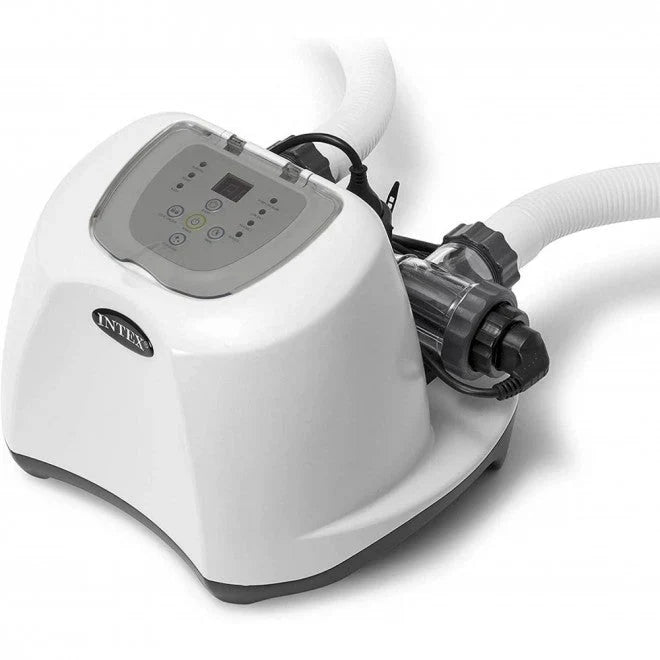 INTEX KRYSTAL CLEAR SALTWATER SYSTEM WITH E.C.O. (ELECTROCATALYTIC OXIDATION) FOR UP TO 15000-GALLON ABOVE GROUND POOLS, 110-120V WITH GFCI B8