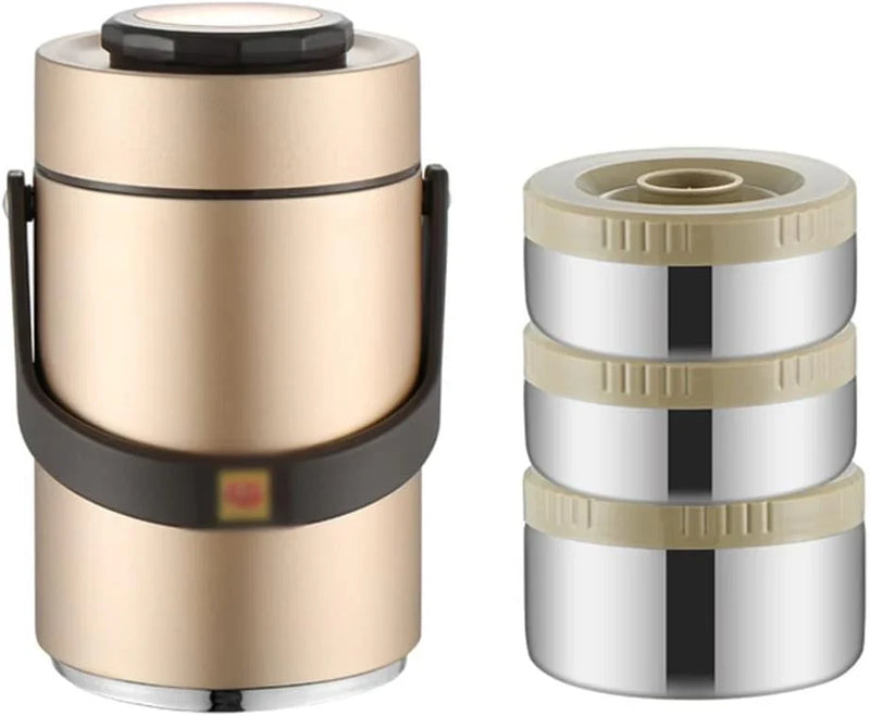 Portable Large Capacity Vacuum Insulation Bento Lunch Box Leak-Proof Food Storage Container Outdoor Z7