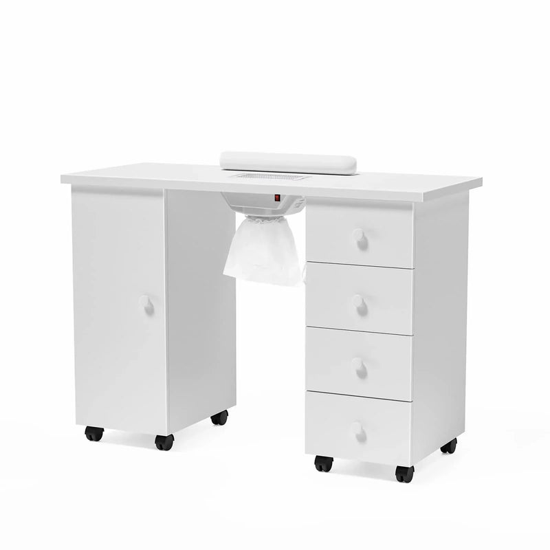 OmySalon Manicure Table Nail Desk w/Electric Downdraft Vent T9