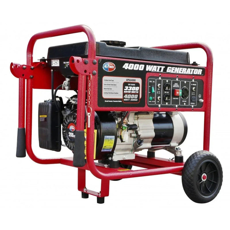4000 Watt Generator APGG4000, 4000W Portable Generator for Home Use Power Backup, RV Standby, Hurricane Damage Restoration Power Backup, EPA Certified S2