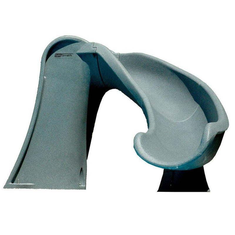 Cyclone Right Curve Swimming Pool Slide, Gray Granite B4
