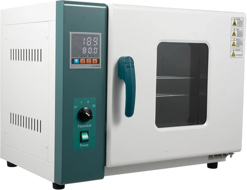 110V 1000W Horizontal Electric Blast Drying Oven 45L/12Gal Lab Forced Air Convection Drying Oven with Intelligent Temperature Controller for Industrial, Schools, Research Institutes J8