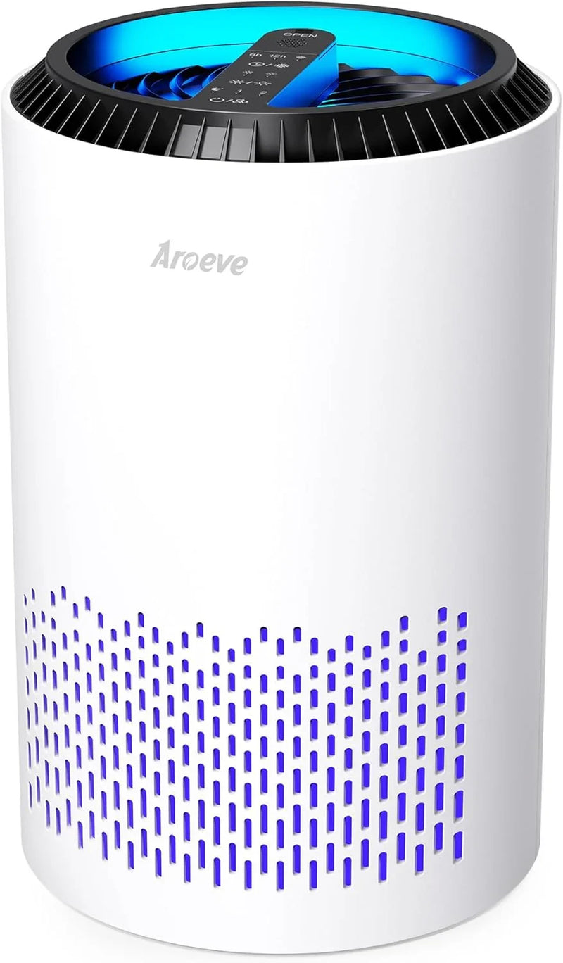 Bedroom household air purifier, with three layers of filters, capable of filtering smoke, pollen, allergens, pet dander and odors. The sleep mode helps improve sleep quality. Energy-saving design. Three wind speeds available. Suitable for offices, do M2