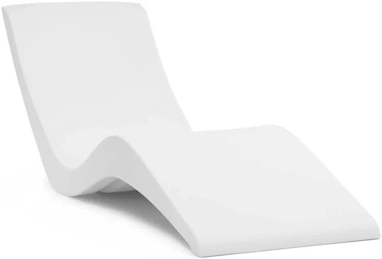 Classic White - in-Pool Chaise Lounger – Designed for Water Depths Up to 9” – Aqua Outdoors – Set of 2 – Compatible with All Pool Types - Poolside & Sun Deck Tanning W2