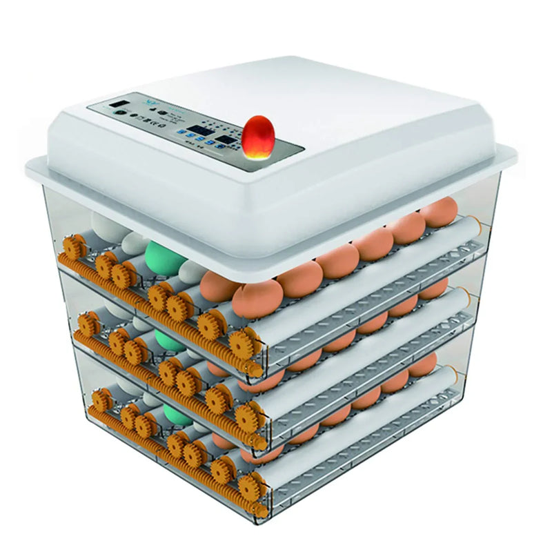 Egg Incubator - Egg Incubator with Automatic Egg Turning and Humidity Control,Large Poultry Hatcher for Chickens Birds Ducks (176 Eggs) L7