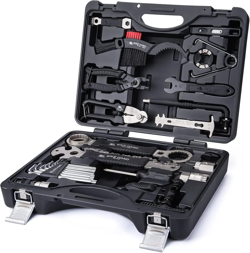 Bike Bicycle Repair Tool Kit 34 Piece Multi Tool Bicycle Maintenance Set for Road Bikes and Mountain Bikes with Tool Box F7