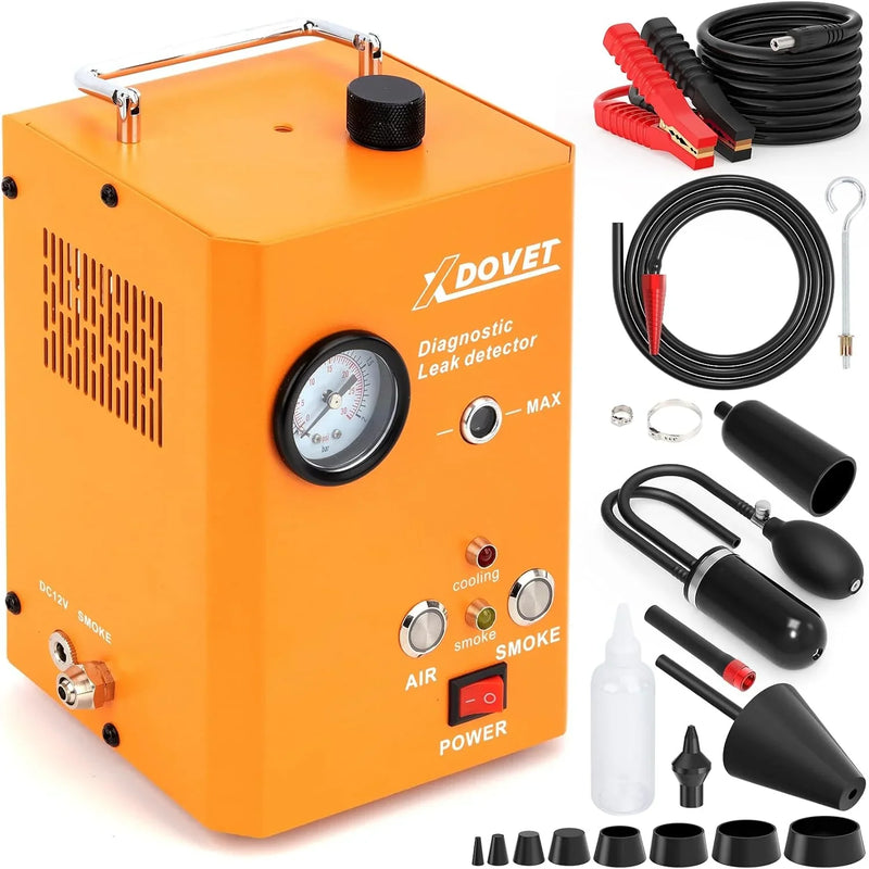 Professional Evap Smoke Machine Leak Detector, XDOVET KSD-204 Automotive Smoke Machine, Smoke Tester for Cars,Vehicles Motorcycles, Trucks W4