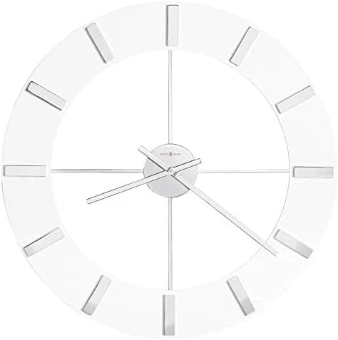 Wall-mounted clock II 549-476 - 30-inch ultra-large size with glossy white surface, equipped with quartz movement O1