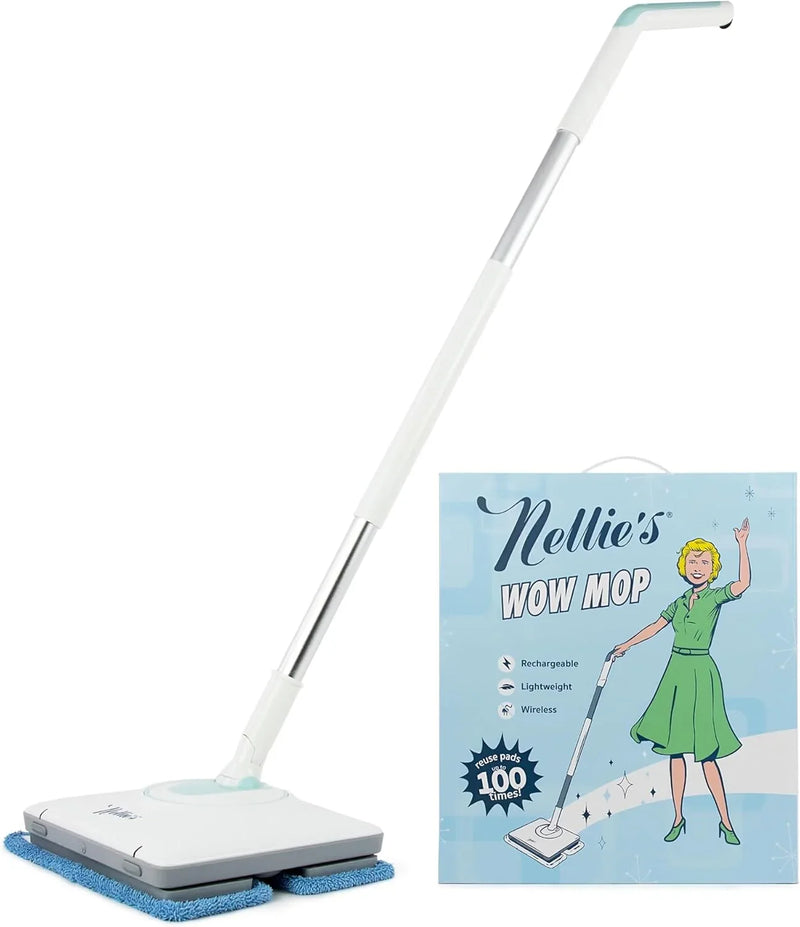 With adjustable handle and built-in water tank - built-in LED lights for thorough cleaning - wireless, battery-powered and easy to use - suitable for all floor types, environmentally friendly and sustainable Q0