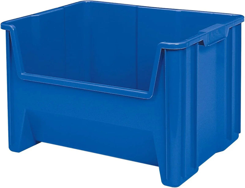 Akro-Mils 13017 Stack-N-Store Heavy Duty Stackable Open Front Plastic Storage Container Bin, (15-Inch x 20-Inch x 12-1/2-Inch), Gray, (3-Pack) A5
