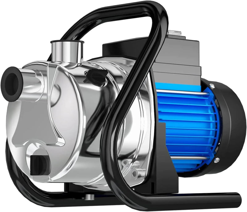 1.6 HP Portable Water Transfer Pump 1500 GPH Electric Shallow Well Pump Garden Booster Pumps for Draining Irrigation Lawn Farm Water Removal B8