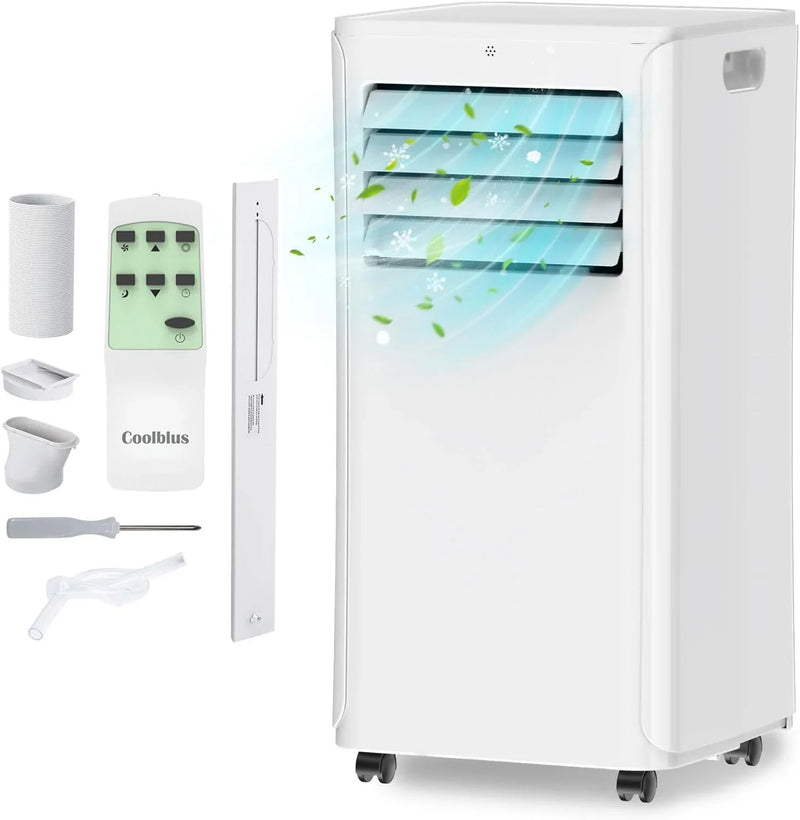 8500 BTU Portable Air Conditioners Cool Up to 360 Sq.Ft,3 IN 1 portable ac unit with Remote Control/LED Display/24Hrs Timer/Window Installation Kit & Screwdriver,White M7