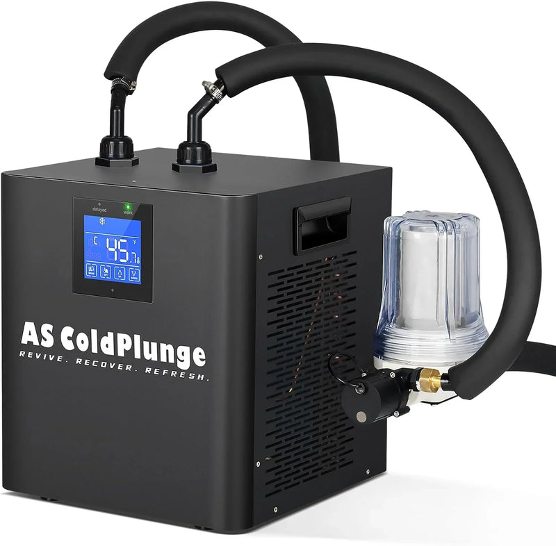 Ice Bath Water Chiller for Cold Plunge Tubs, 1/3 HP Upgraded Ice Bath Chiller with External Filter Water Pump, Ideal for Cold Plunge Recovery Ice Bath Tubs Home Use 110V Cooling Chiller K8
