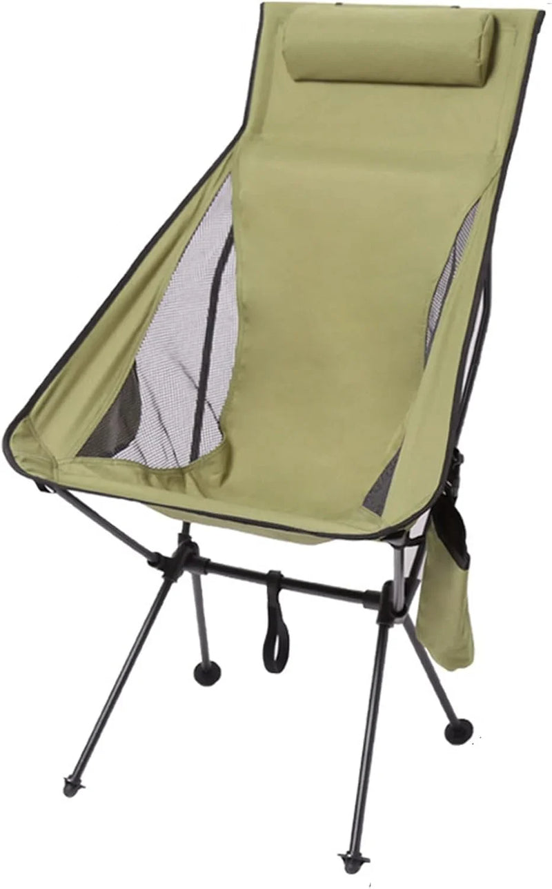 Foldable Chair Ultralight Folding Moon Chairs Outdoor Removable Washable Fishing Picnic BBQ Chairs with Carry Bag Outdoor Stool I2