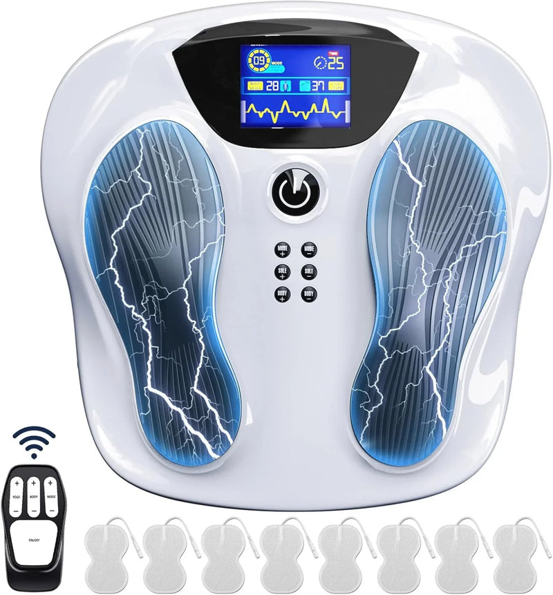 Professional Edition Foot Neuromuscular Stimulator, an electric stimulation/percutaneous nerve electrical stimulation foot massager used to relieve pain caused by nerve disorders and promote blood circulation in the legs. TENS Muscle Stimulator - A s S5