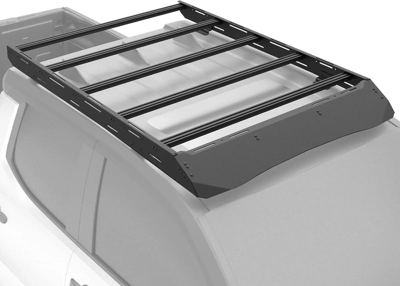 Full Size Roof Rack Cargo Basket Compatible with 2010-2024 Toyota 4Runner 5th Gen with 4 Lights, Overland Rooftop Luggage Storage Holder, Platform Style Cargo Carrier for Outdoors Gear M9