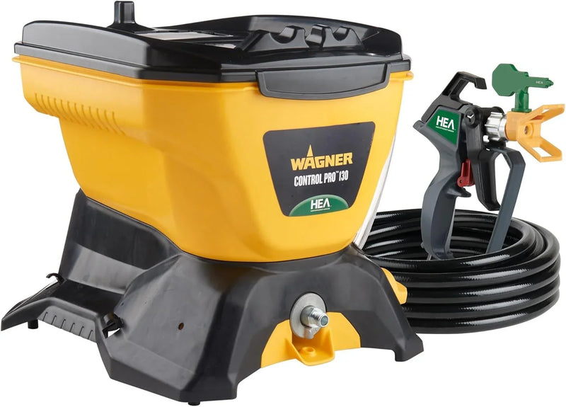 Spray gun kit, high-efficiency airless sprayer, low overspray, equipped with a 12-inch extension rod, suitable for large projects, with 515 and 413 type nozzles, yellow in color. Z1