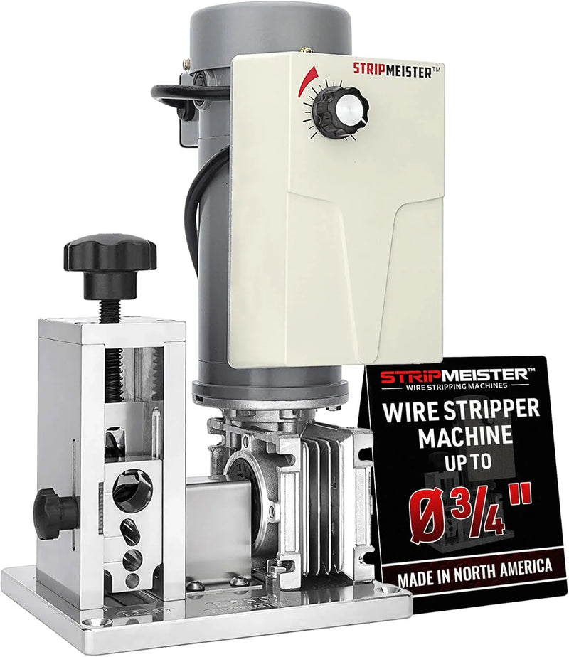 Electric automatic cable stripping machine - The maximum diameter of the detachable cable can reach 3/4 inch. There is no jamming. It is equipped with a motor-driven cable stripping device and has a variable speed control function. It is suitable for V3