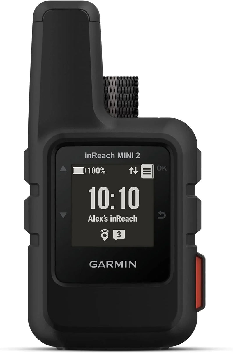 Compact and portable satellite communication device, suitable for hiking use, in orange color O6