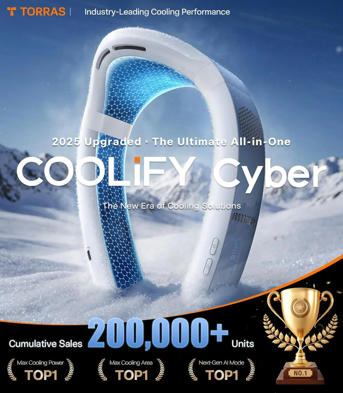 Cooling type network cooling fan, portable air conditioner, 720° immersive cooling, first dual-cooling fan, rechargeable