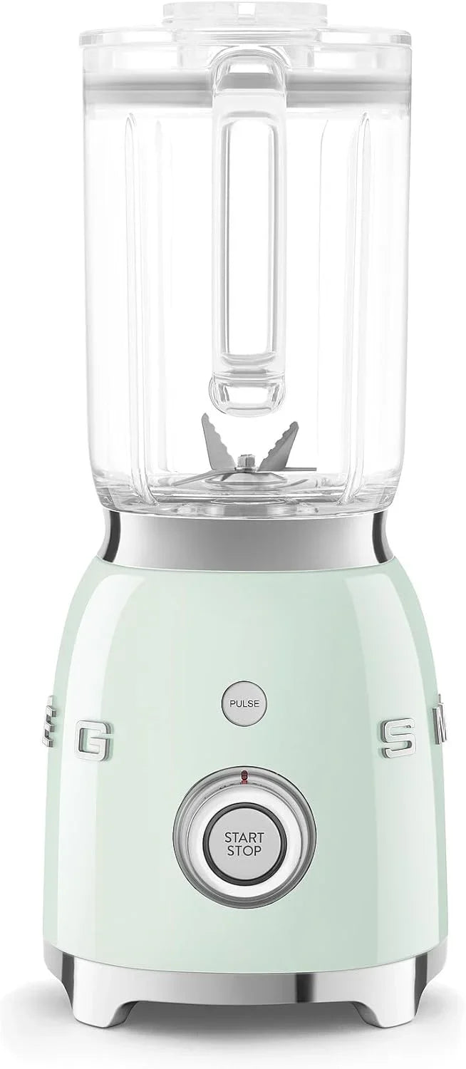 Backwash-style blender - 600-watt countertop blender, equipped with a 48-ounce BPA-free capacity container, featuring 3 speed modes and pulse function, ice crushing function and juice blending function - adopts the 50th anniversary design style - gen Y6